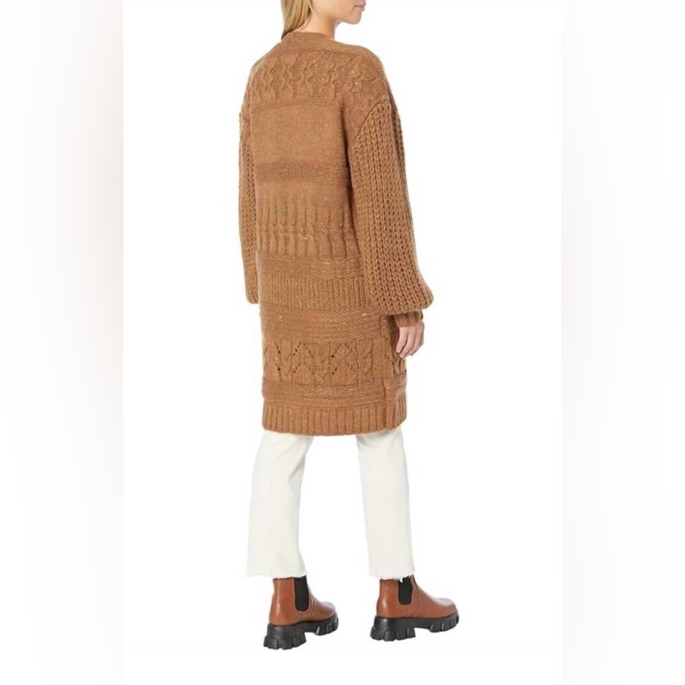 Saltwater LUXE Tan Knit Hooded Cardigan - Picture 7 of 7